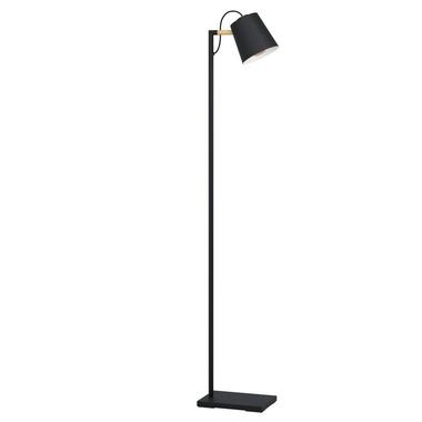 EGLO Lacey vloerlamp - E27(excl) - 159 cm - Hout/Staal - Zwart/Bruin product