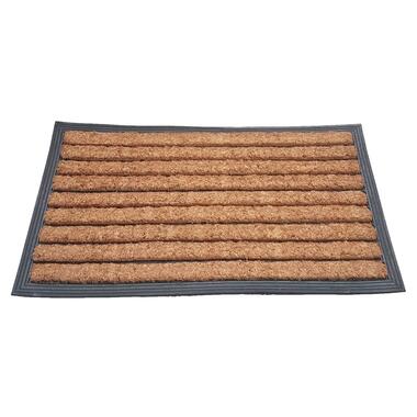 Deurmat rubber/kokos 40x70 cm - Streep product