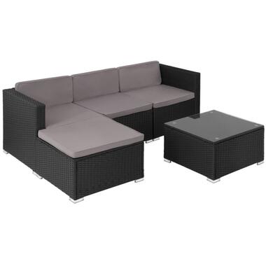 tectake® - Wicker loungeset loungemeubel - zwart product