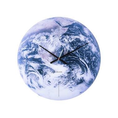 Horloge murale Earth - Bleu - Ø60cm product