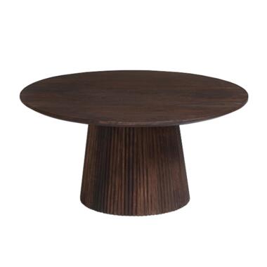 Rousseau Miguel Ronde Salontafel 80cm donkerbruin product