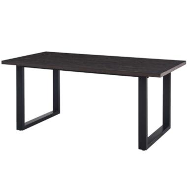 Alexander 180cm Table brun foncé - Pieds en métal - MDF plateau product