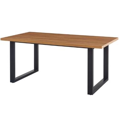 Rousseau Alexander 180cm Tafel - Oud Eiken/Metalen Poten - MDF Bovenblad product