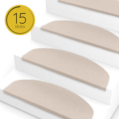 LW Collection tapis d'escalier blanc 15 pièces auto-adhésif product