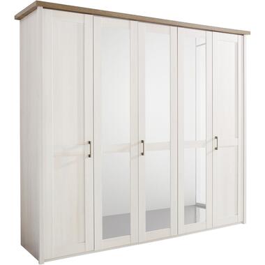 Armoire à vêtements Larnaca 241cm avec 5 portes - blanc product