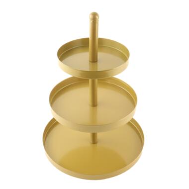 OTIX Etagere 3 Layer Serving Tower Gold Metal product