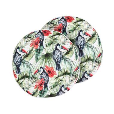 Lot de 2 coussins d'extérieur Animal Pattern MALLARE 40 x 40 cm Vert product