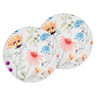 Lot de 2 coussins de jardin à motif floral multicolores ⌀ 40 cm MONESI product