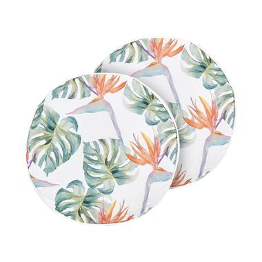 Lot de 2 coussins d'extérieur à motif de feuilles multicolores ⌀ 40 cm TORRAZZO product