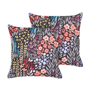 Lot de 2 coussins d'extérieur à motif floral multicolores 45 x 45 cm CASTELARO product