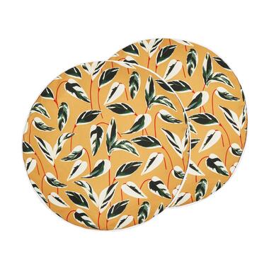 Lot de 2 coussins d'extérieur à motif de feuilles multicolores ⌀ 40 cm TAGGIA product