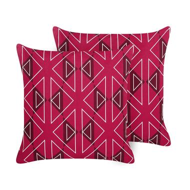 Lot de 2 coussins de jardin à motif géométrique rose 45 x 45 cm MEZZANO product