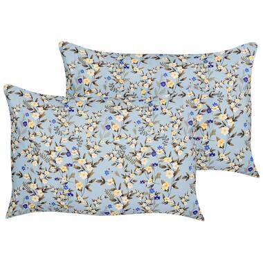 Lot de 2 coussins d'extérieur à motif floral bleus 40 x 60 cm VALLORIA product