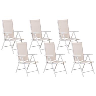 Lot de 6 chaises de jardin CATANIA Métal Beige product