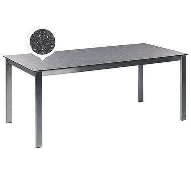 Table de jardin avec plateau en verre 180 x 90 cm noir COSOLETO product
