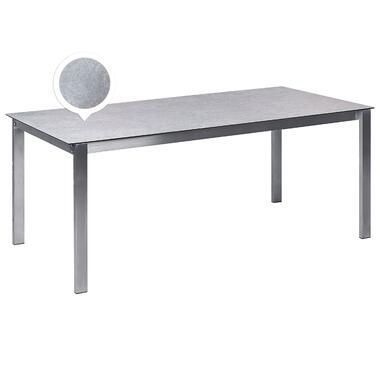 Table de jardin avec plateau en verre 180 x 90 cm gris COSOLETO product