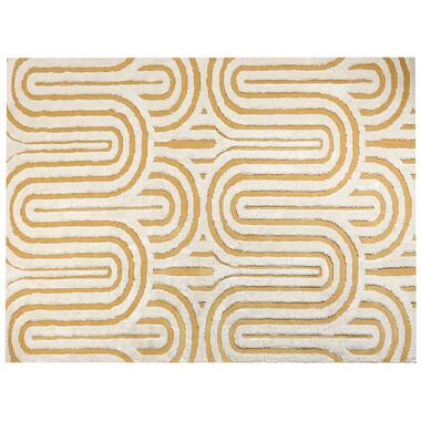 Tapis en coton blanc cassé et jaune 300 x 400 cm PERAI product