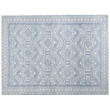 Tapis en laine bleu et blanc 300 x 400 cm KAWAS product