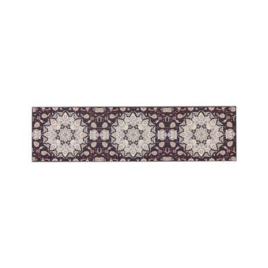ARITAS - Loper tapijt - Zwart/Beige - 80 x 300 cm - Polyester product