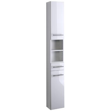 Colonne salle de bains Small 25cm 1 tiroir & 2 portes - blanc brillant product