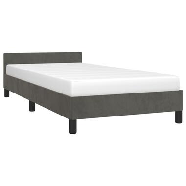 vidaXL Cadre de lit avec tête de lit Gris foncé 80x200 cm Velours product