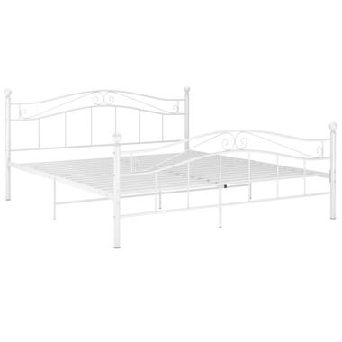 vidaXL Cadre de lit sans matelas blanc métal 140x200 cm product