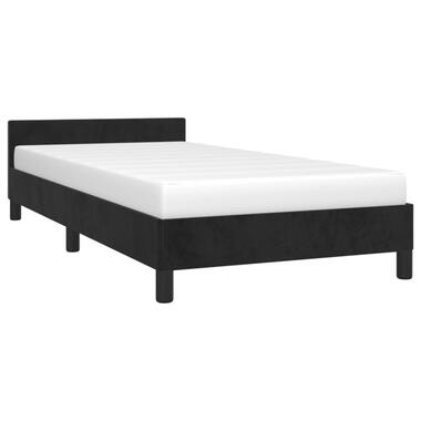 vidaXL Cadre de lit avec tête de lit Noir 80x200 cm Velours product
