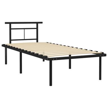 vidaXL Cadre de lit sans matelas noir métal 90x200 cm product