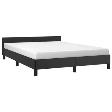 vidaXL Cadre de lit avec tête de lit Noir 140x200 cm Similicuir product
