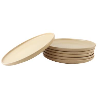 OTIX Diner Bordenset 6 Persoons Beige 27cm Keramiek ORCHID product