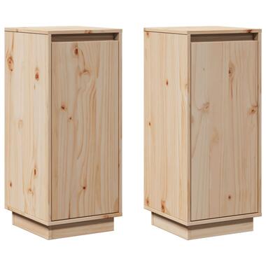 vidaXL Buffets 2 pcs 31,5x34x75 cm Bois massif de pin product