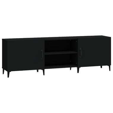 vidaXL Meuble TV noir 150x30x50 cm bois d'ingénierie product