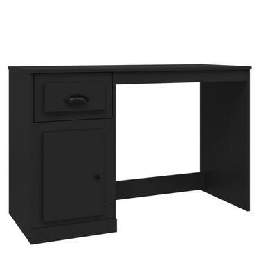 vidaXL Bureau avec tiroir noir 115x50x75 cm bois d'ingénierie product