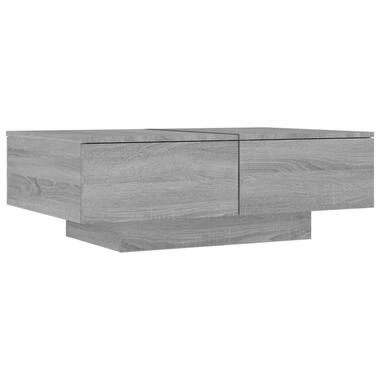 vidaXL Salontafel 90x60x31 cm bewerkt hout grijs sonoma eikenkleurig product