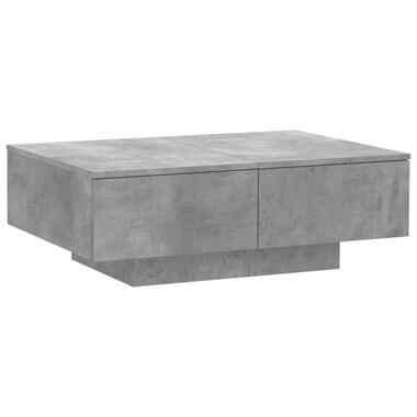 vidaXL Salontafel 90x60x31 cm bewerkt hout betongrijs product