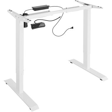tectake® - Bureau assis-debout électrique - Structure de table blanche product