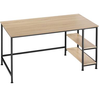 tectake® - Bureau Canton - Espace de travail - Rangement - Brun foncé product