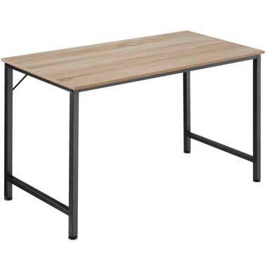 tectake® Slank Bureau - 140 cm - Kleine Kantoortafel - Lichtbruin product