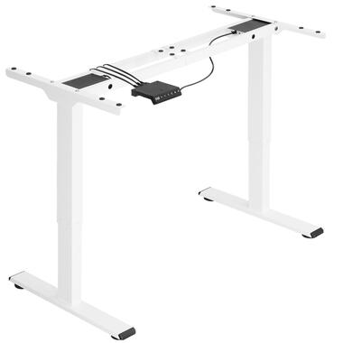 tectake® - Bureau assis-debout électrique - Structure de table réglable - Blanc product