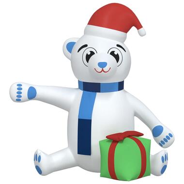 vidaXL Ours en peluche gonflable de Noël à LED 180 cm product