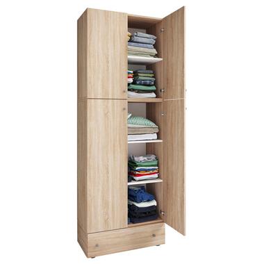 LonaXXL armoire de rangement 4 portes 1 tiroir chêne décor. product