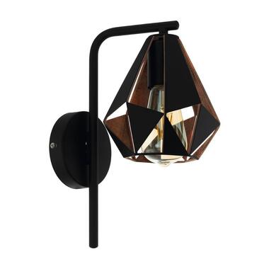 EGLO Carlton 4 Wandlamp - E27 - 16 cm - Zwart;Koper product