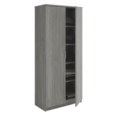 Interiax Armoire 'Amelie' - Chêne gris - 2 portes - 180x80x40 cm product