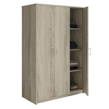 Interiax Armoire 'Amelie' - Chêne Sonoma - 3 Portes - 180x120x54 cm product