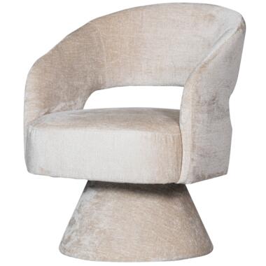 EBBA FAUTEUIL PIVOTANTE CHENILLE NATUREL product