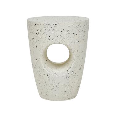 EDOLO - Bijzettafel - Wit/Terrazzo effect - Lichtbeton product