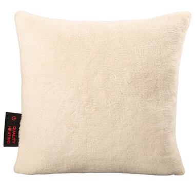 Coussin chauffant chaud tissu Teddy - 40x40 cm - Blanc product