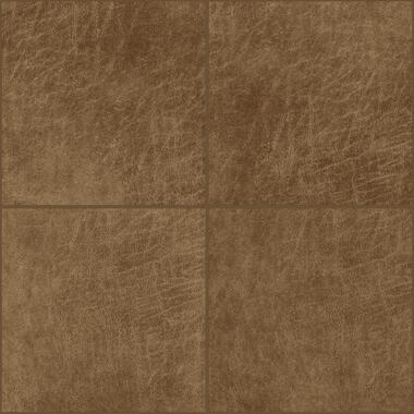 Origin Wallcoverings zelfklevende eco-leer tegels - vierkant - cognac bruin product