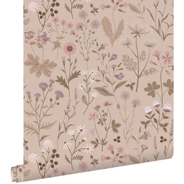 ESTAhome papier peint - fleurs des champs - rose lilas - 0.53 x 10.05 m product