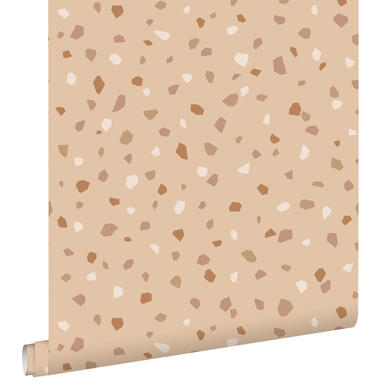 ESTAhome behangpapier - terrazzo - beige en terracotta - 50 x 900 cm product